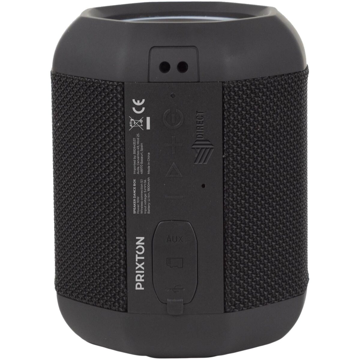 Prixton Dance Box speaker – Solid black with logo