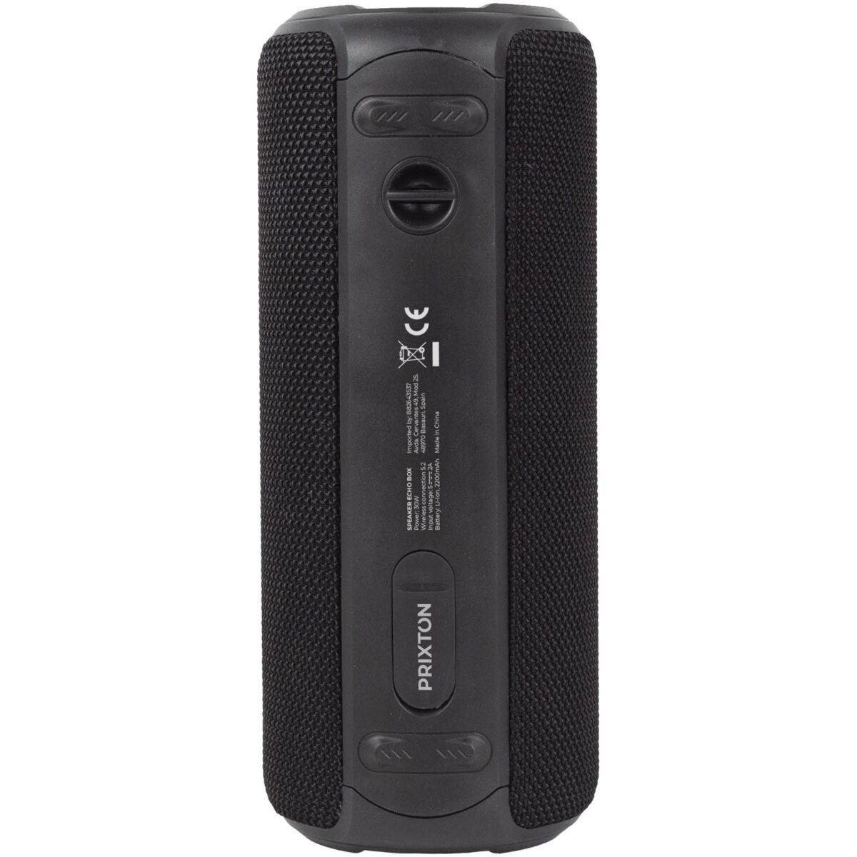 Prixton Echo Box speaker – Solid black back view