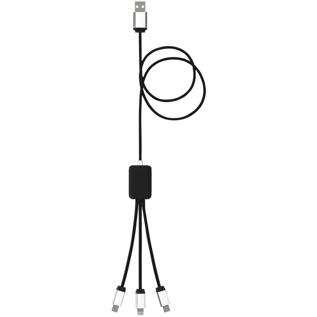 SCX.design C17 easy to use light-up cable – Red front view