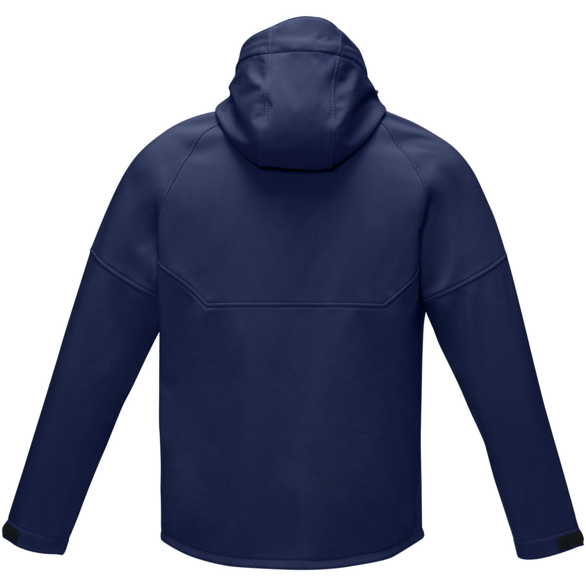 Coltan men’s GRS recycled softshell jacket – Navy back view