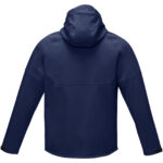 Coltan men’s GRS recycled softshell jacket – Navy back view