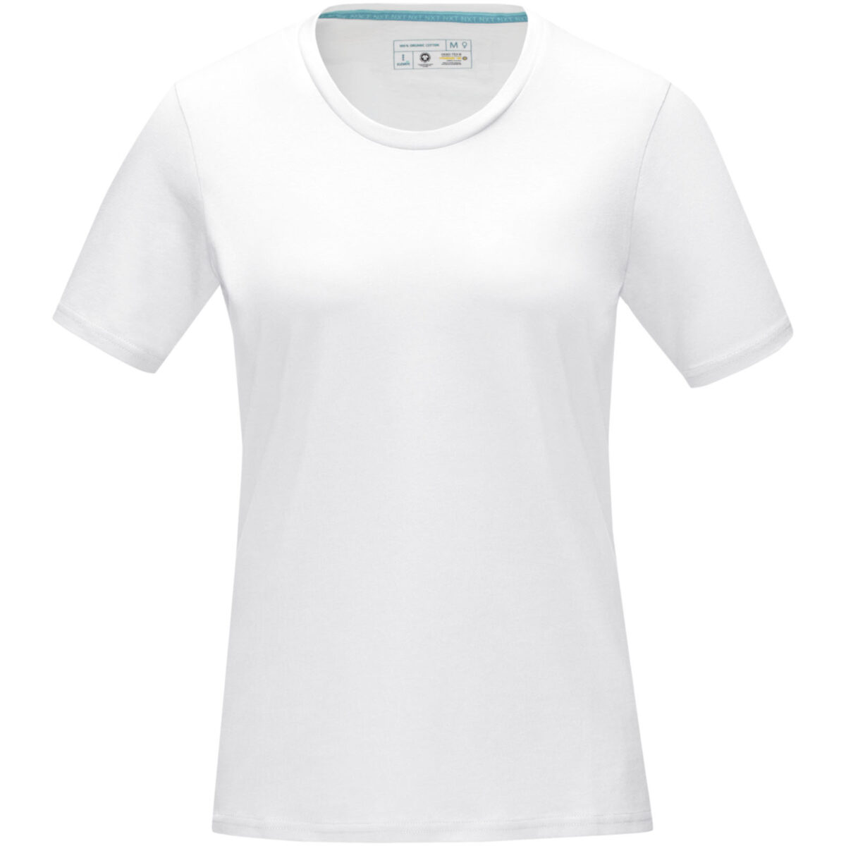 Azurite short sleeve women’s organic t-shirt – White front view