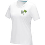 Azurite short sleeve women’s organic t-shirt – White with logo
