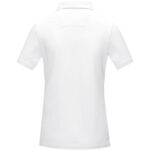 Graphite short sleeve women’s organic polo – White back view