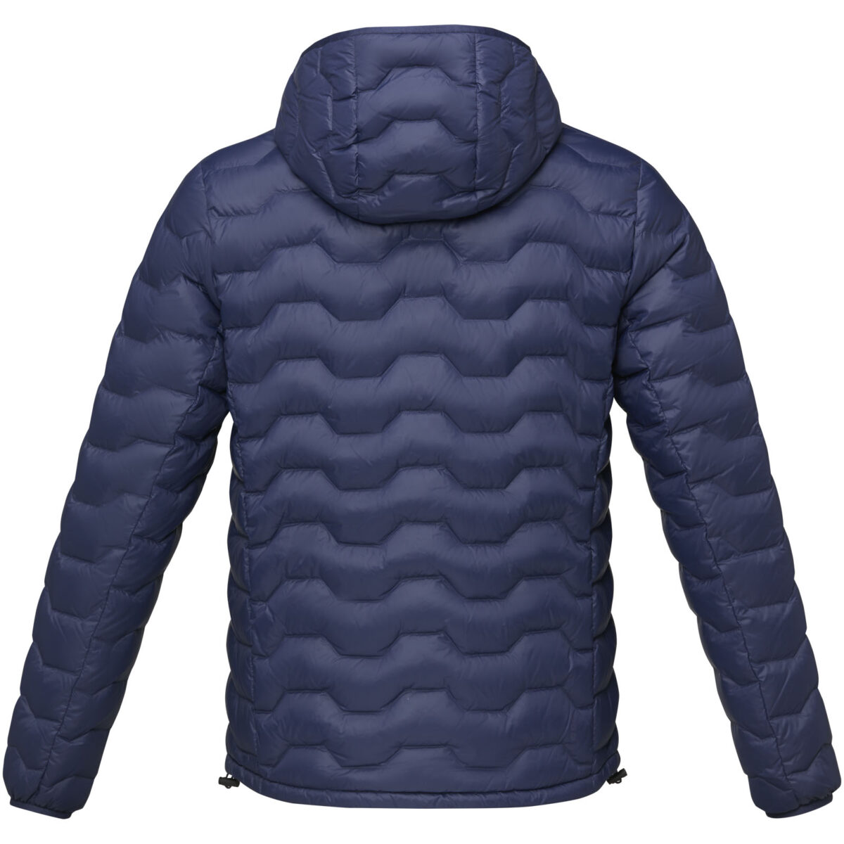 Petalite men's GRS recycled insulated down jacket – Navy back view