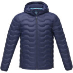 Petalite men's GRS recycled insulated down jacket – Navy front view