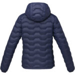 Petalite women's GRS recycled insulated down jacket – Navy back view