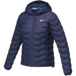 Petalite women's GRS recycled insulated down jacket – Navy with logo