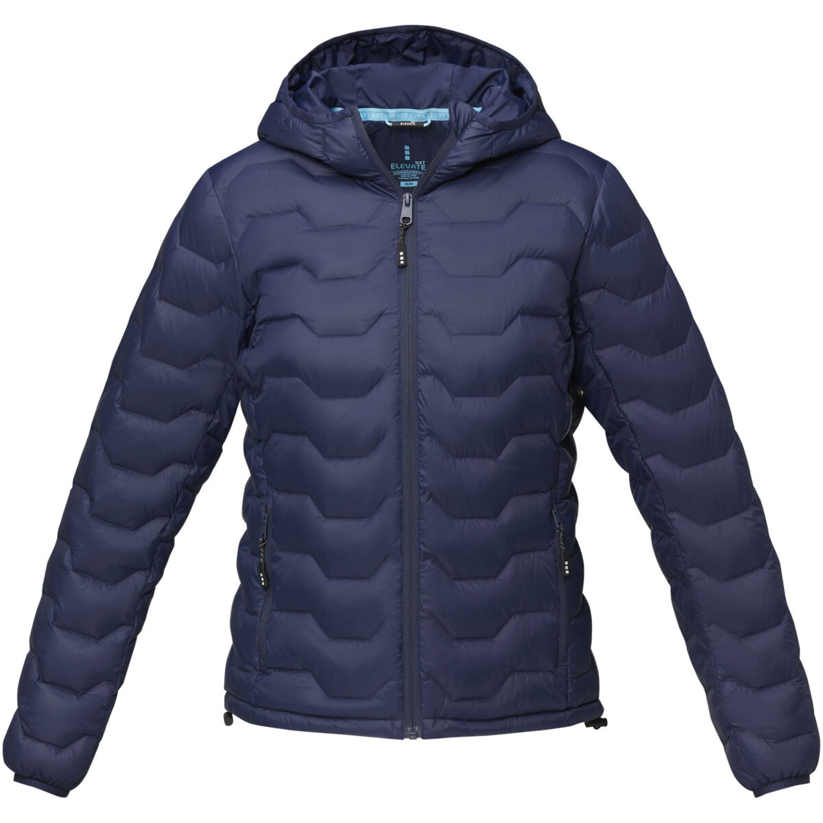 Petalite women's GRS recycled insulated down jacket – Navy front view