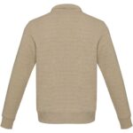 Tin unisex Aware™ recycled quarter zip sweater – Oatmeal back view
