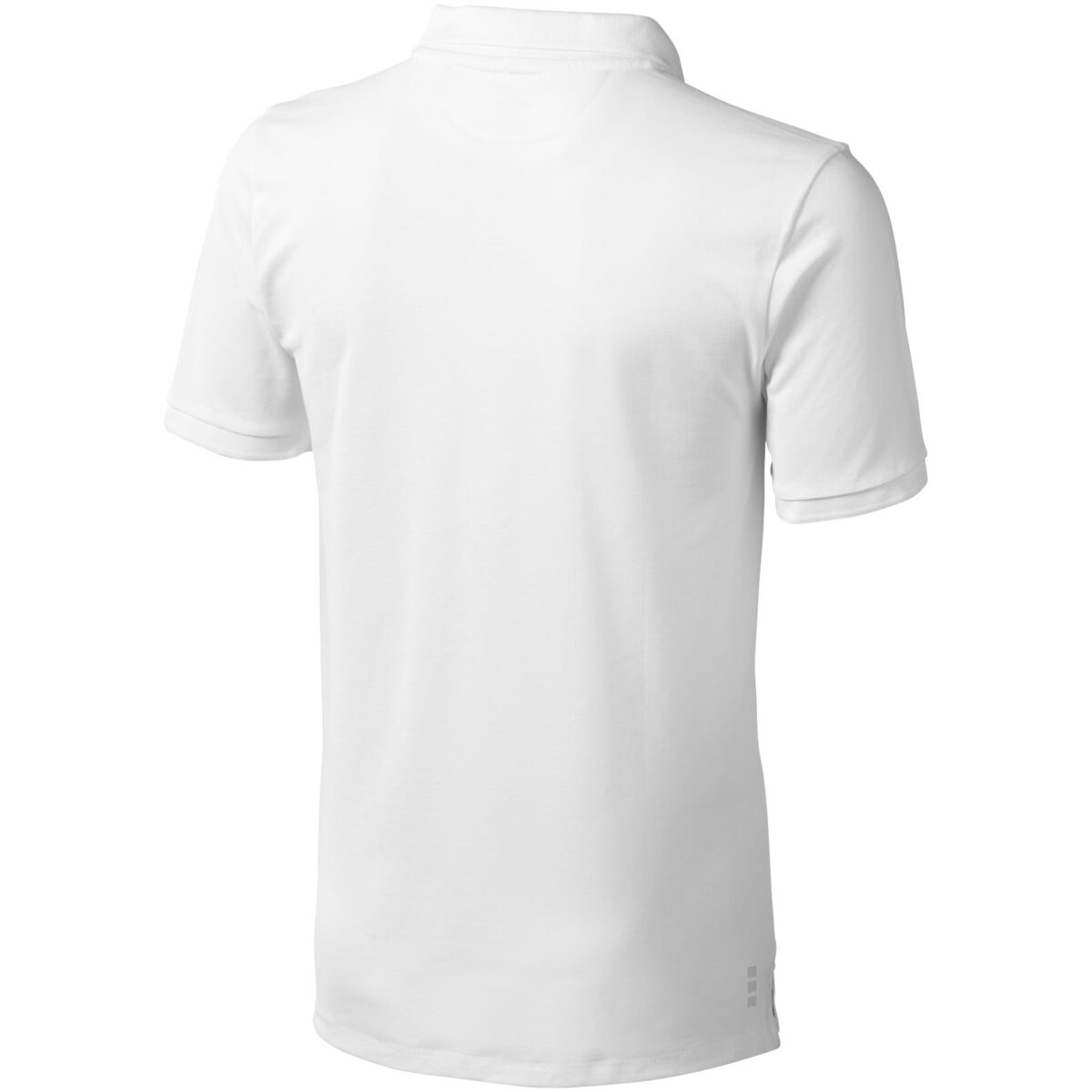 Calgary short sleeve men's polo – White back view