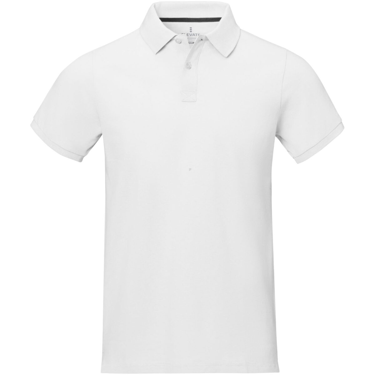 Calgary short sleeve men's polo – White front view