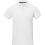 Calgary short sleeve men's polo – White front view
