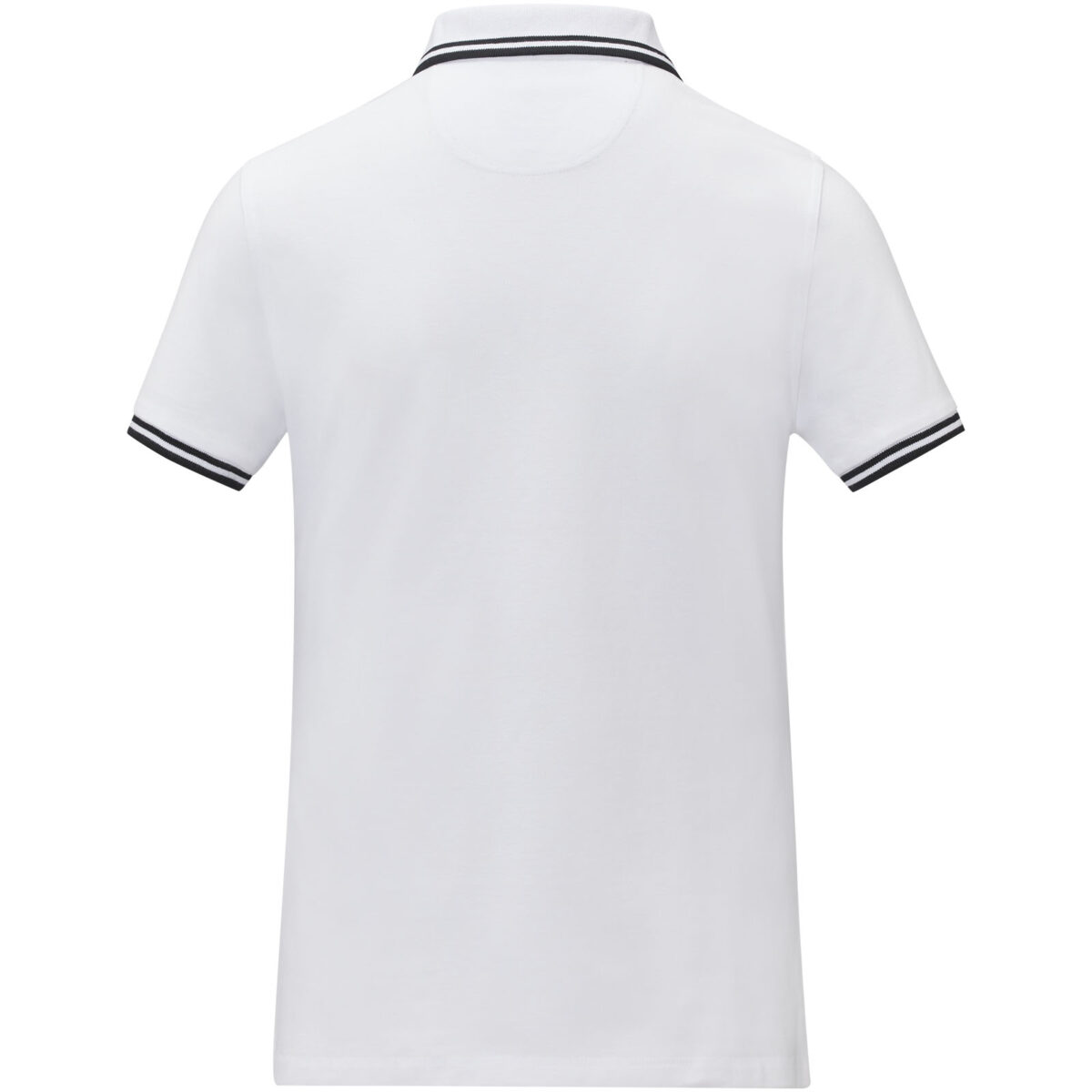 Amarago short sleeve women's tipping polo – White back view