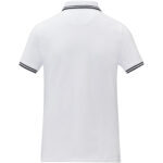 Amarago short sleeve women's tipping polo – White back view