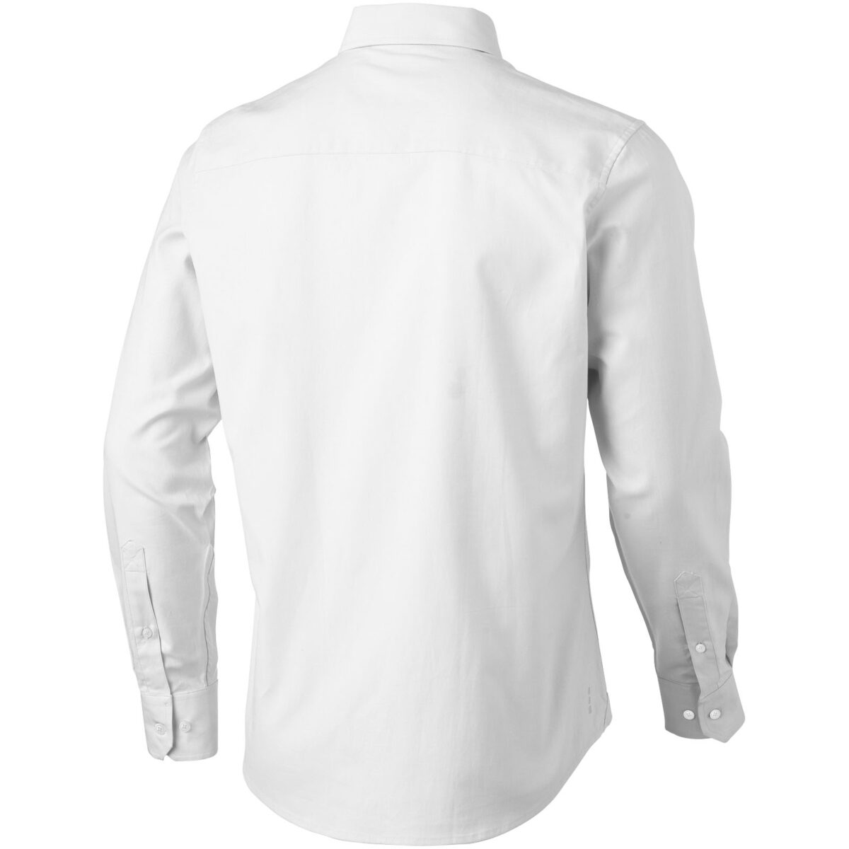 Vaillant long sleeve men's oxford shirt – White back view