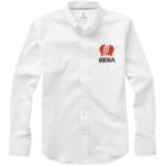 Vaillant long sleeve men's oxford shirt – White with logo