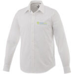 Hamell long sleeve men's shirt – White with logo