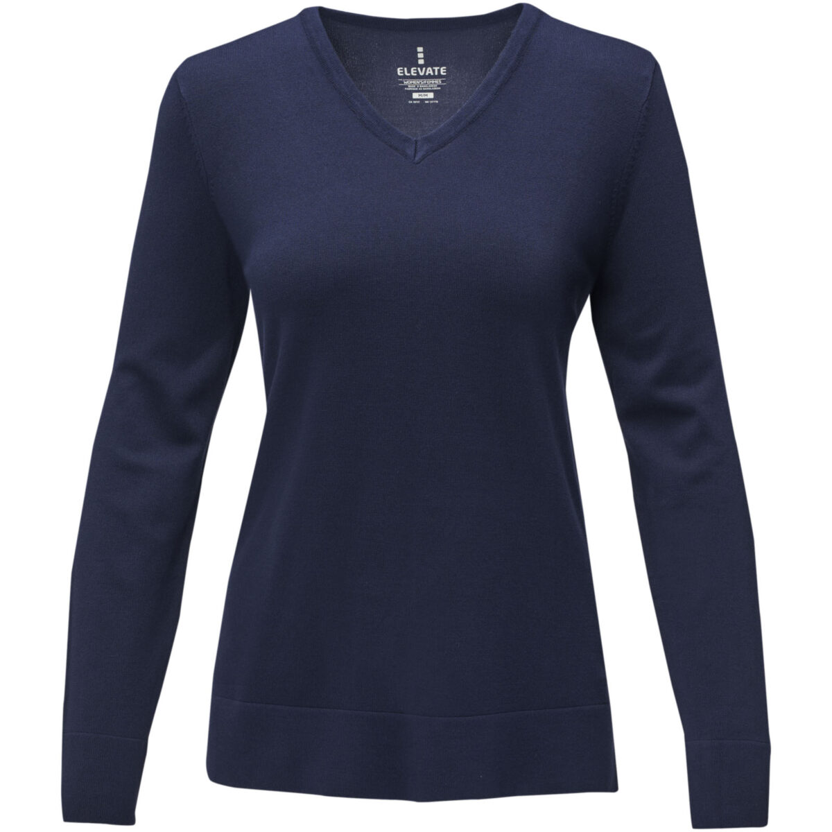 Stanton women's v-neck pullover – Navy front view
