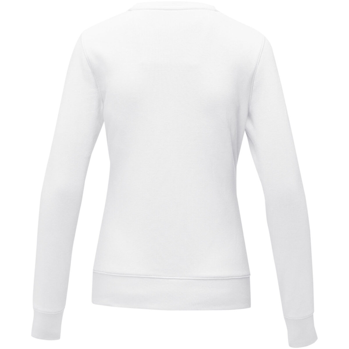 Zenon women’s crewneck sweater – White back view