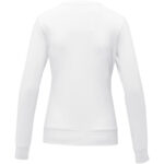 Zenon women’s crewneck sweater – White back view