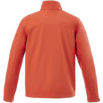 Maxson men's softshell jacket – Orange back view