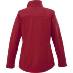 Maxson women's softshell jacket – Red back view