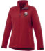 Maxson women's softshell jacket – Red with logo