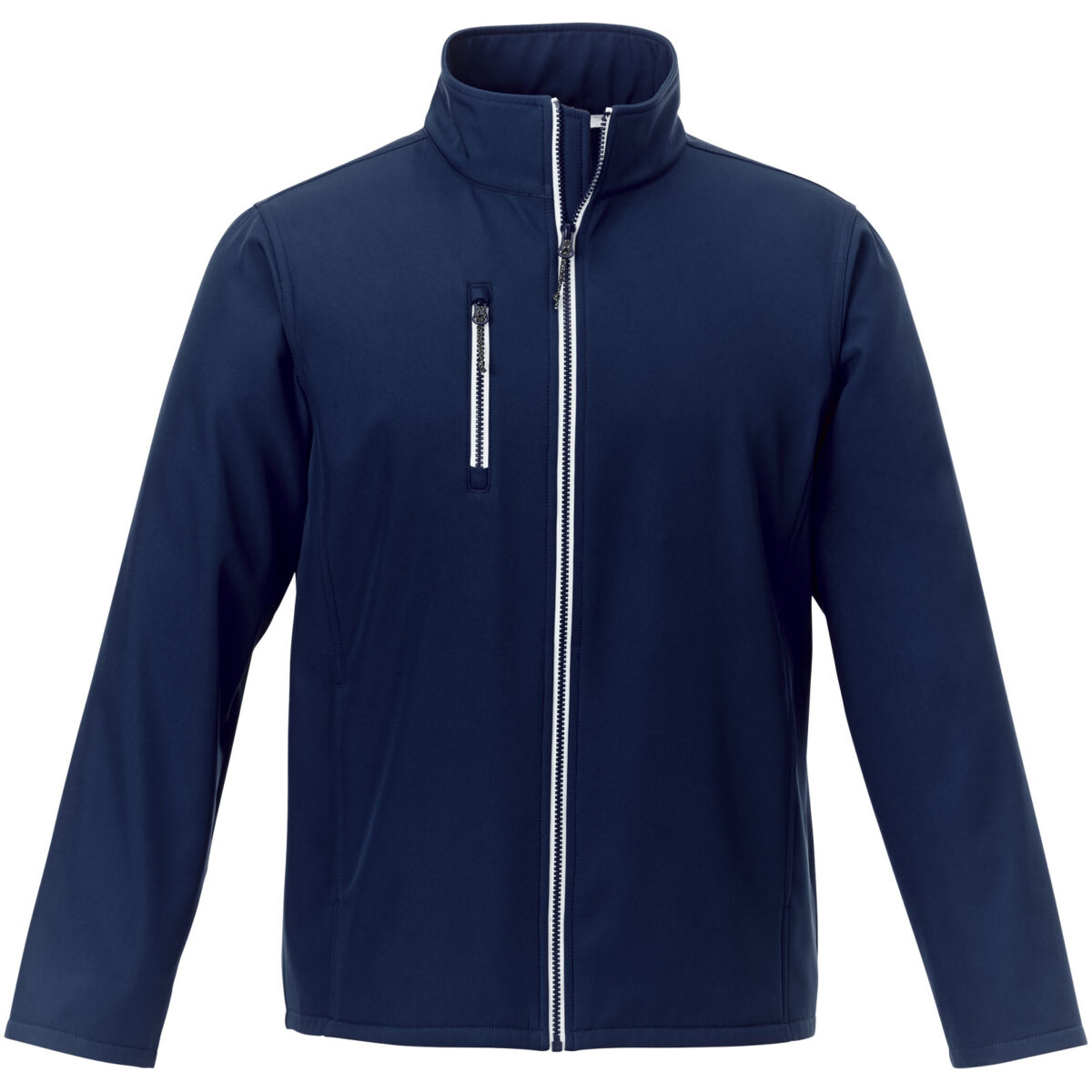 Orion men's softshell jacket – Navy front view