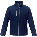 Orion men's softshell jacket – Navy front view