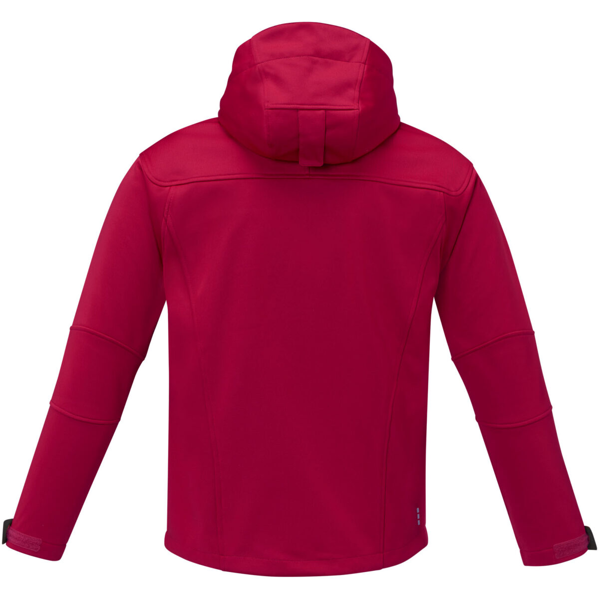 Match men's softshell jacket – Red back view