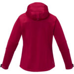 Match women's softshell jacket – Red back view