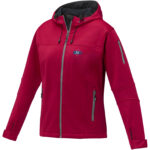 Match women's softshell jacket – Red with logo