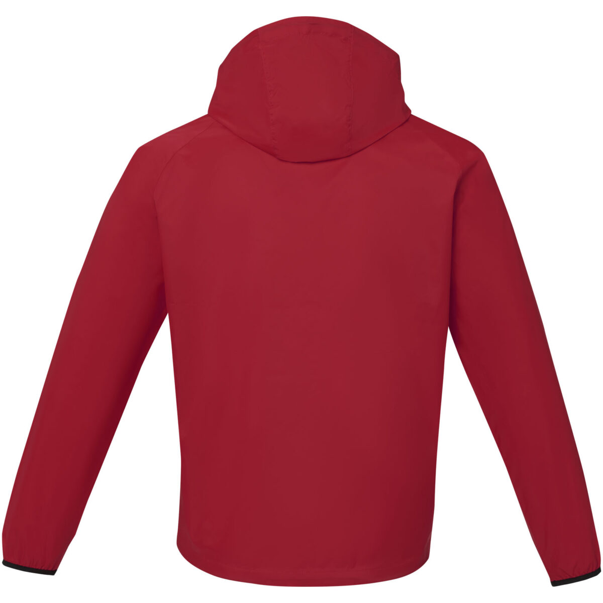 Dinlas men's lightweight jacket – Red back view