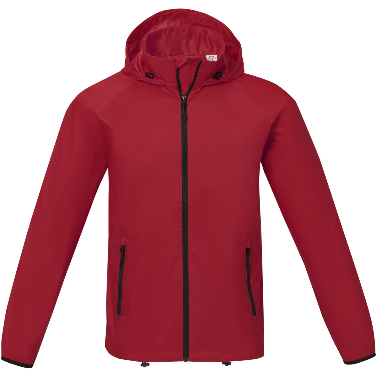 Dinlas men's lightweight jacket – Red front view