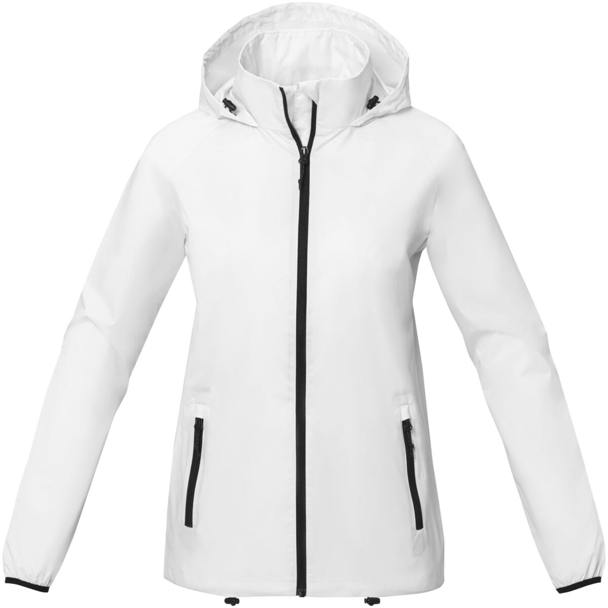 Dinlas women's lightweight jacket – White front view