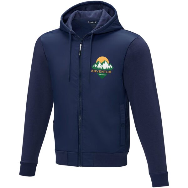 Darnell men's hybrid jacket – Navy with logo