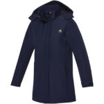Hardy women's insulated parka – Navy with logo