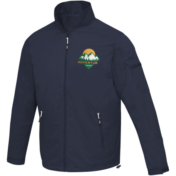 Palo men's lightweight jacket – Navy with logo