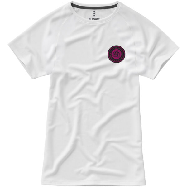 Niagara short sleeve women's cool fit t-shirt – White with logo