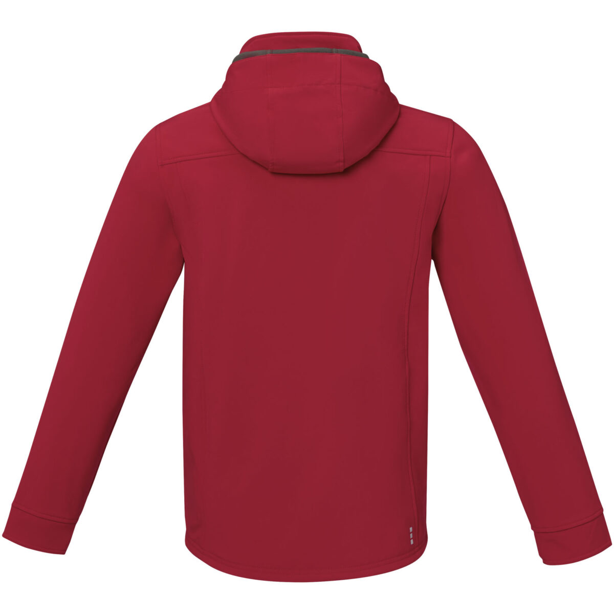 Langley men's softshell jacket – Red back view
