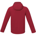 Langley men's softshell jacket – Red back view