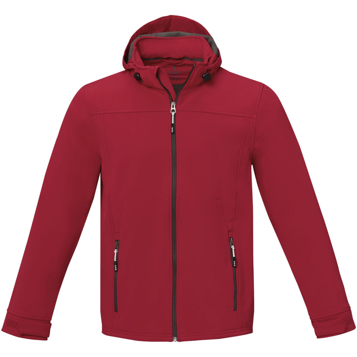 Langley men's softshell jacket – Red front view
