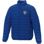 Athenas men's insulated jacket – Blue with logo