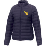 Athenas women's insulated jacket – Navy with logo