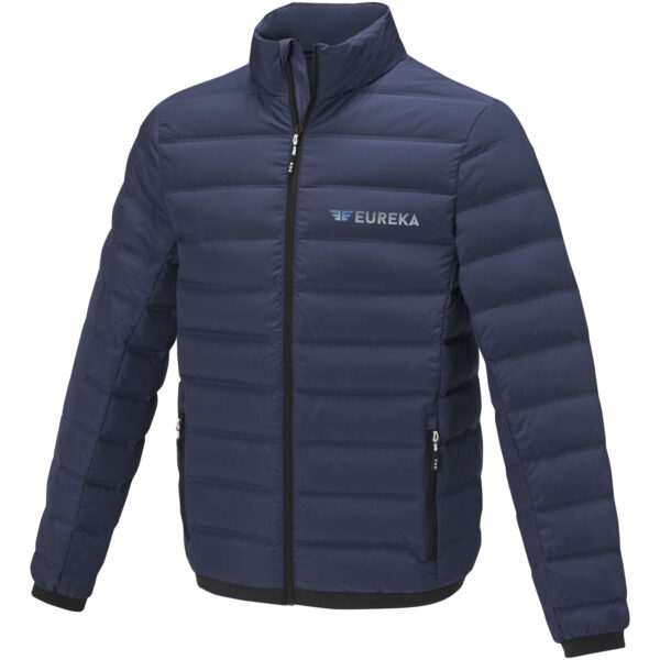 Macin men's insulated down jacket – Navy with logo