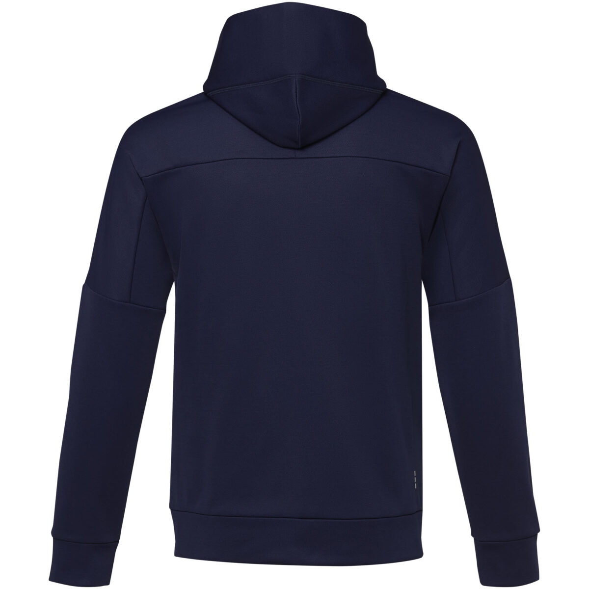 Nubia men's performance full zip knit jacket – Navy back view