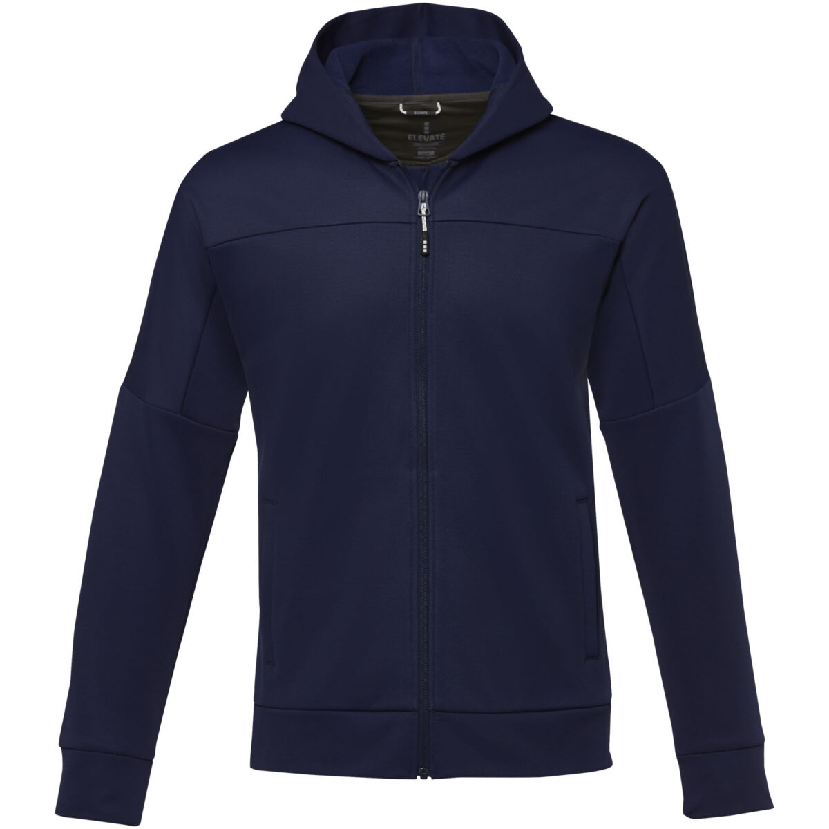 Nubia men's performance full zip knit jacket – Navy front view