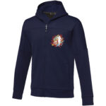 Nubia men's performance full zip knit jacket – Navy with logo
