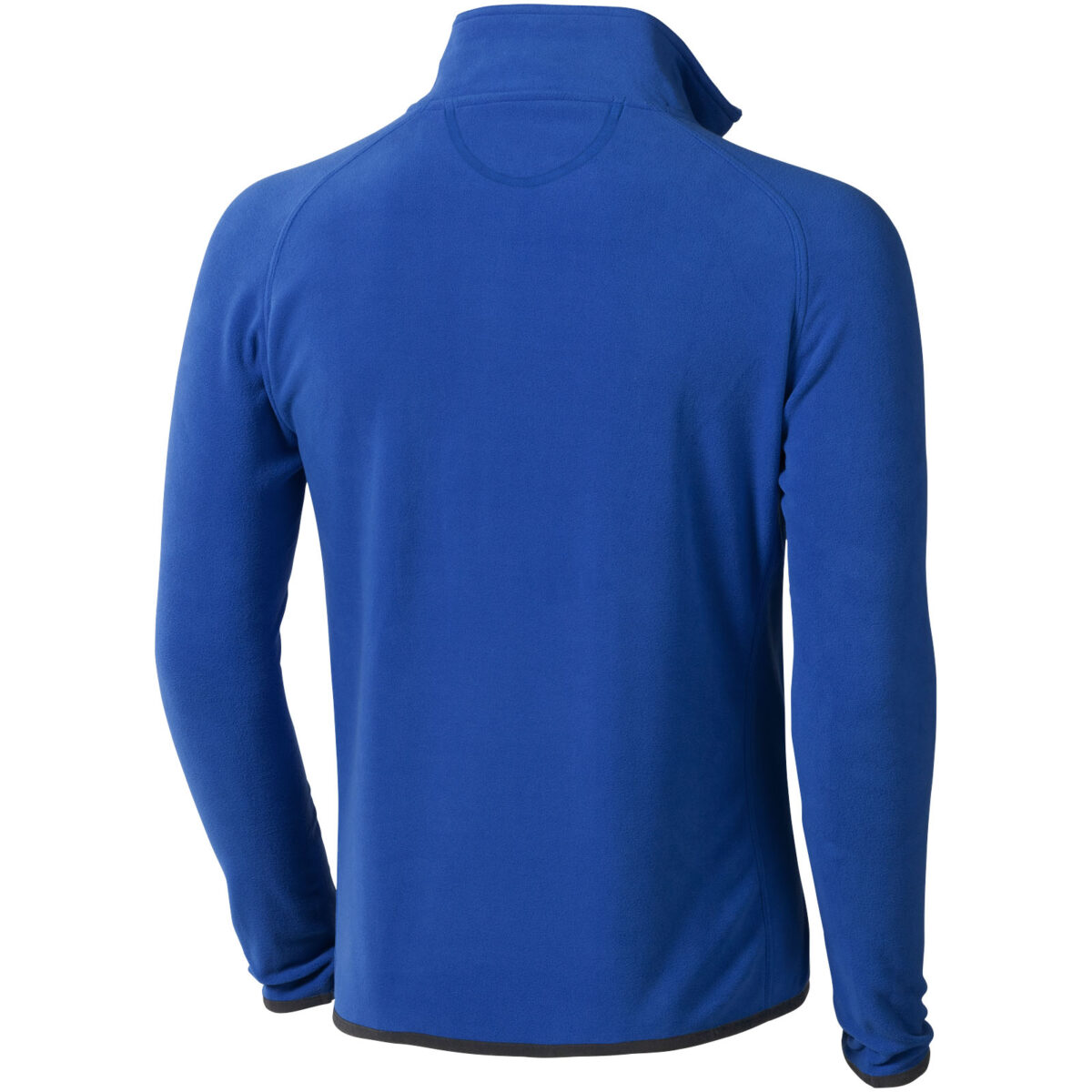 Brossard men's full zip fleece jacket – Blue back view